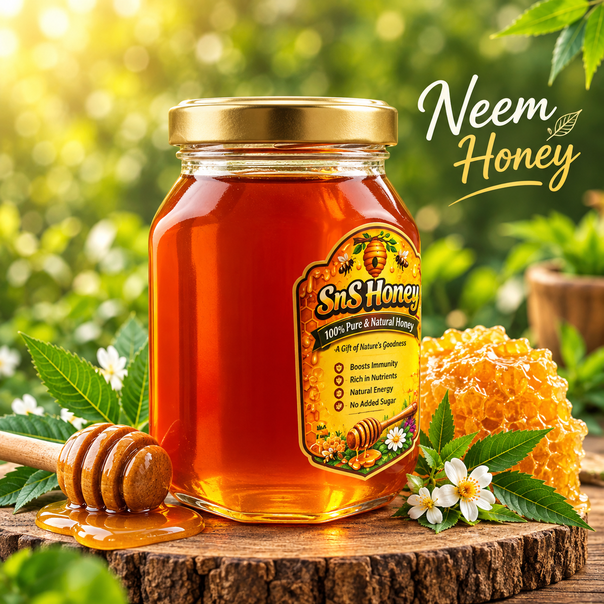 Neem Honey – 100% Pure & Natural Honey